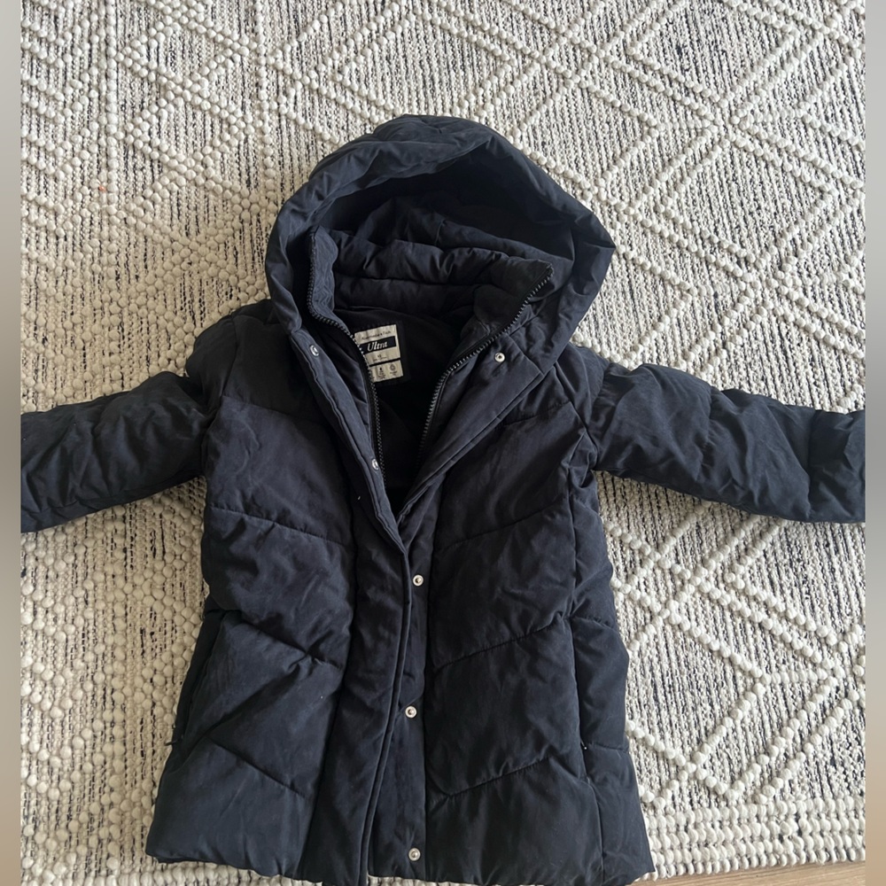 Abercrombie Ultra Fleece lined puffer jacket with hood